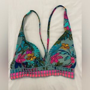 Floral bikini top